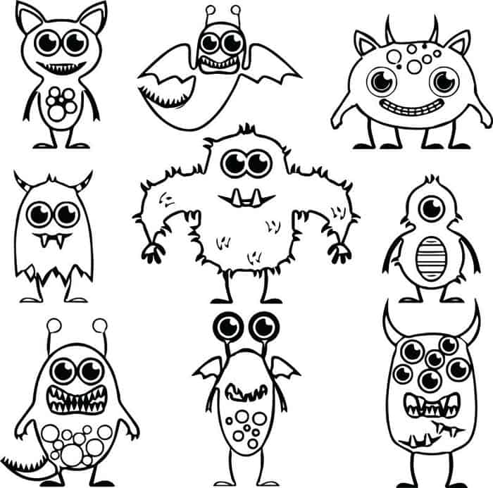 Free Small Alien Coloring Pages