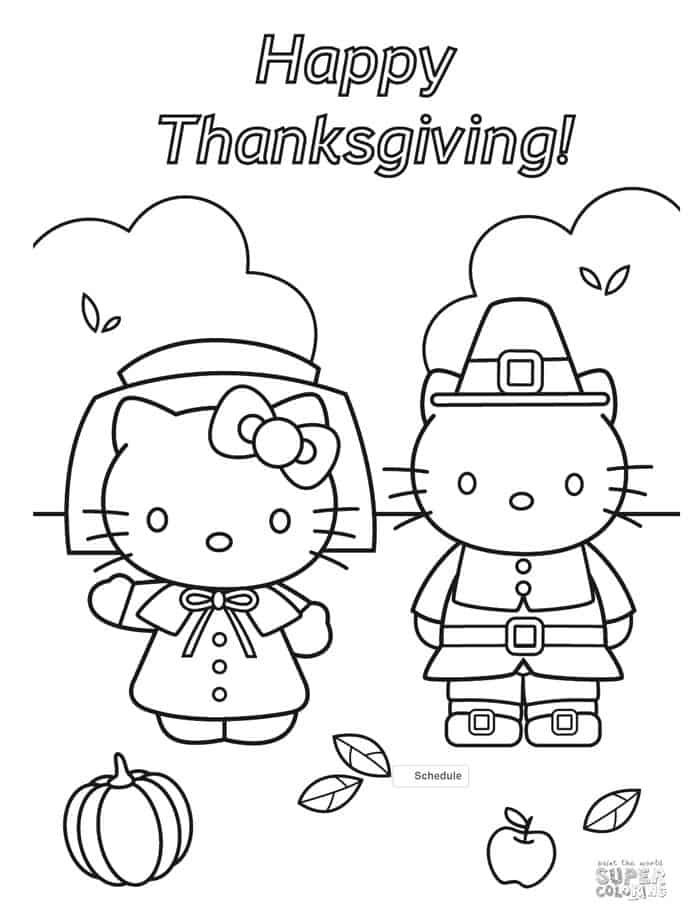 Funny Thanksgiving Coloring Pages