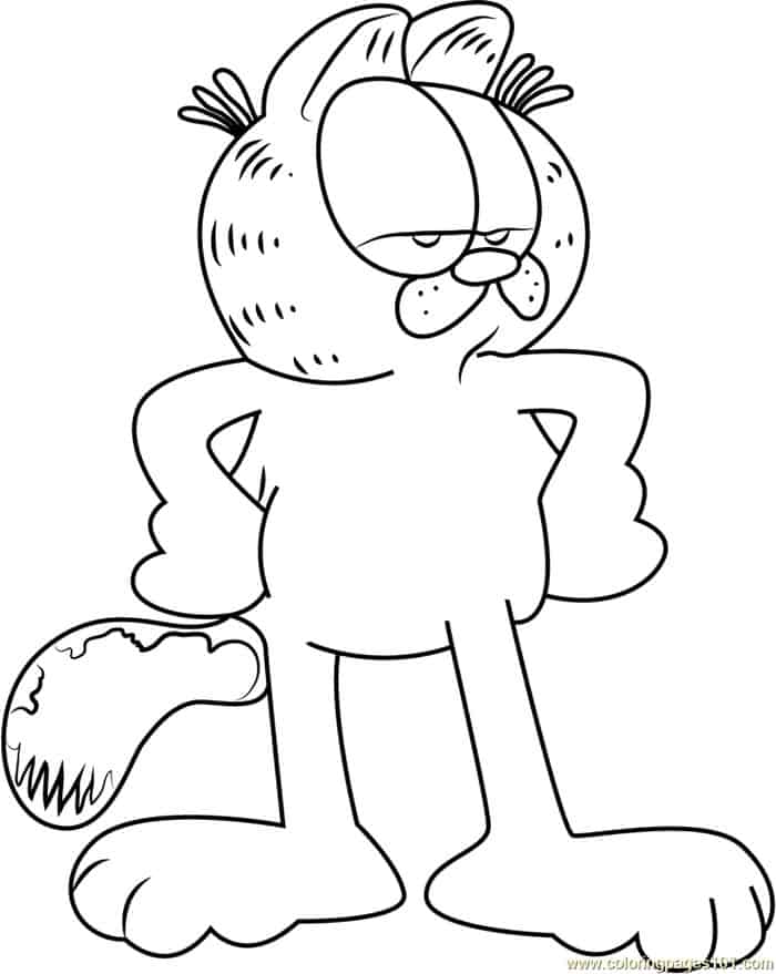 Garfield Printable Coloring Pages 1