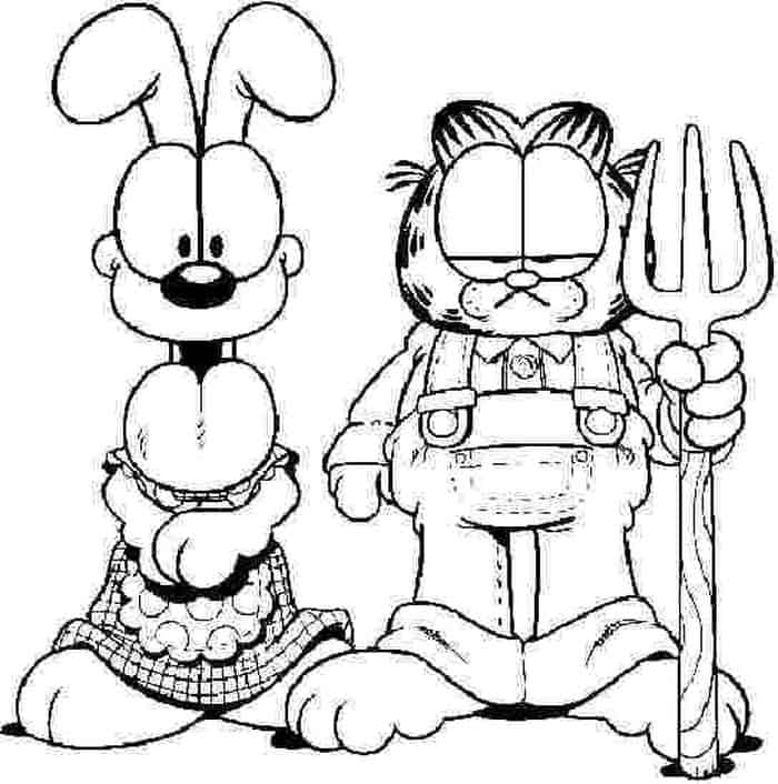 Garfield Thanksgiving Coloring Pages 1