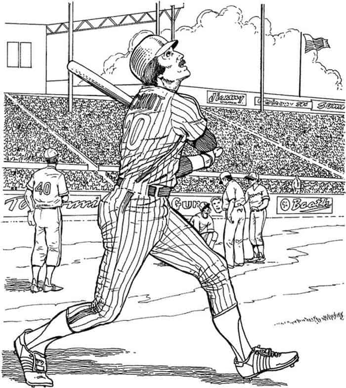 Giants Coloring Pages Baseball