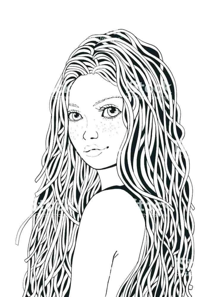 Girly Coloring Pages For Teens