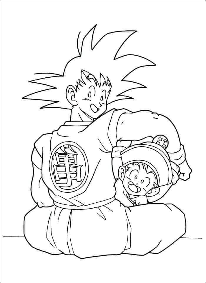 Goku And Sons Sessions 9 Coloring Pages