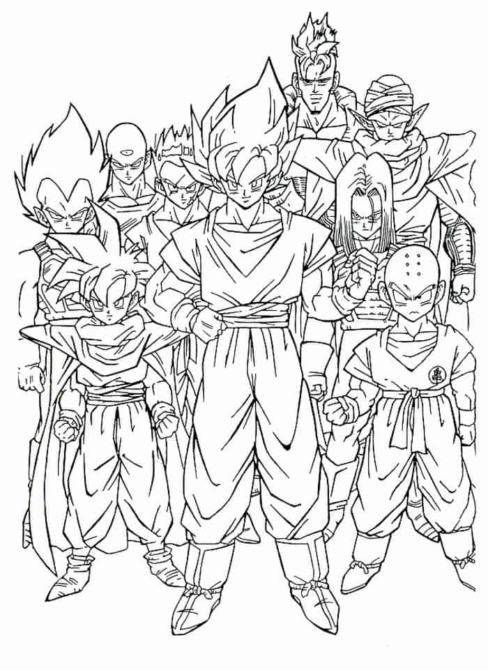 Goku Ssb Coloring Pages