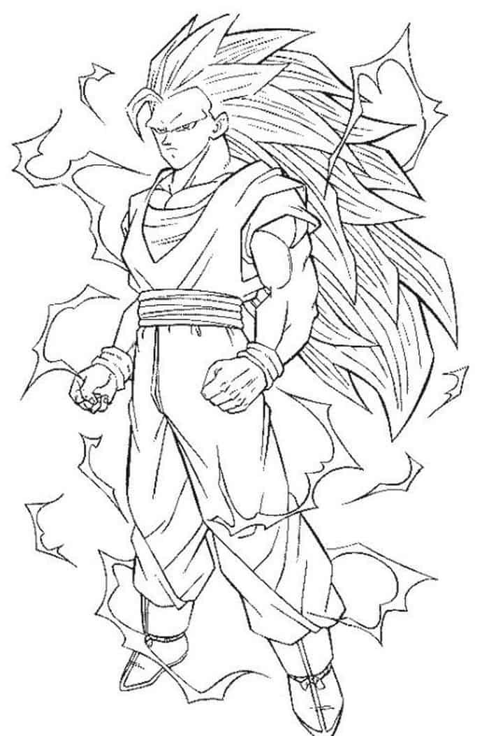 Goku Ui Coloring Pages