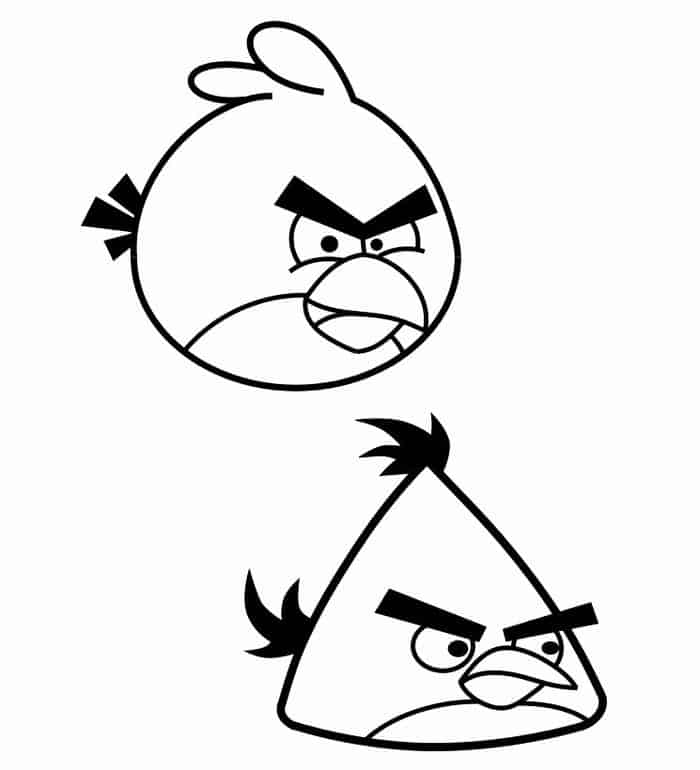 Green Angry Bird Coloring Pages