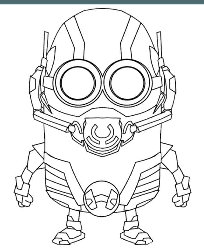 Halloween Minion Coloring Pages