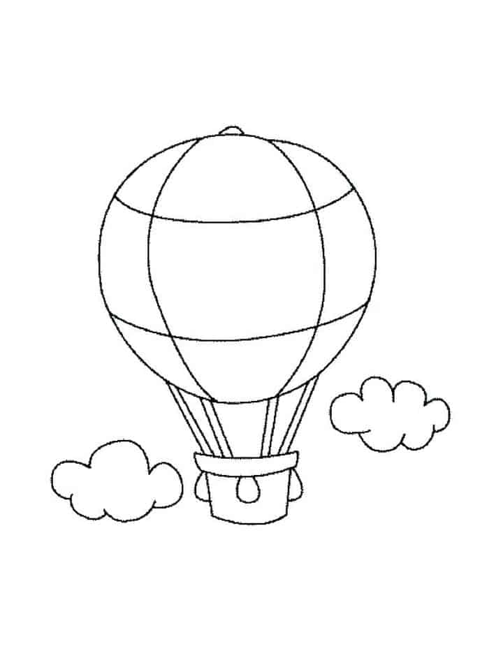 Hot Air Balloon Coloring Pages For Adults