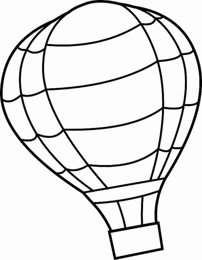 Hot Air Balloon Coloring Pages Pdf