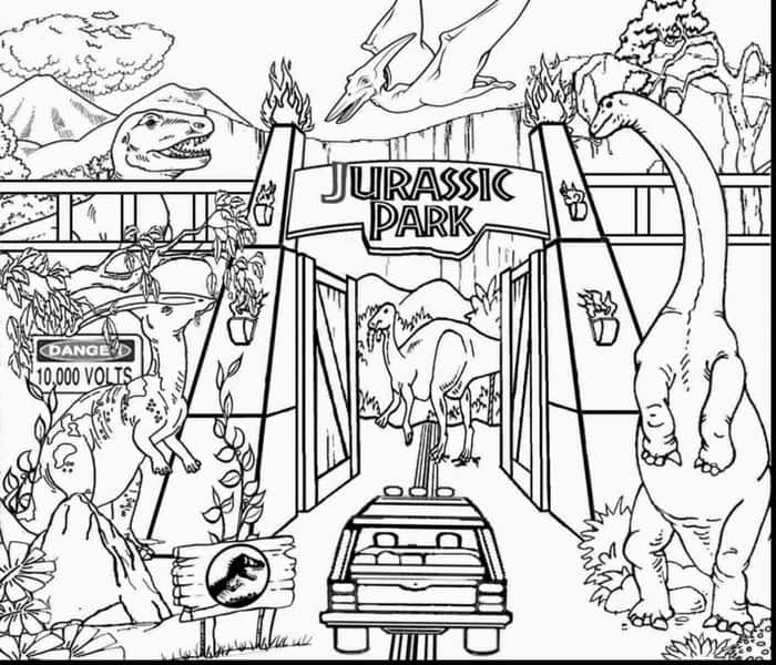 Jurassic World Lego Coloring Pages