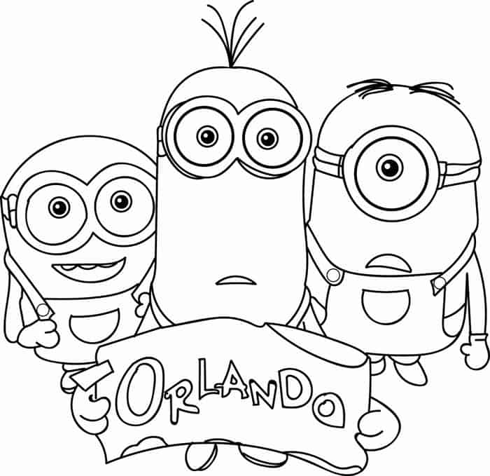 Kevin The Minion Coloring Pages