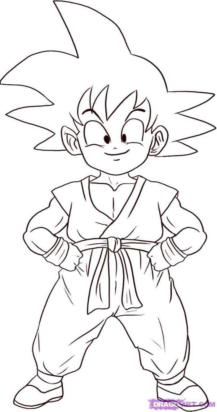 Kid Goku Coloring Pages