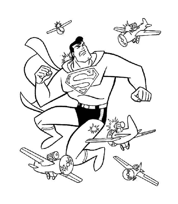 Kid Superman Coloring Pages