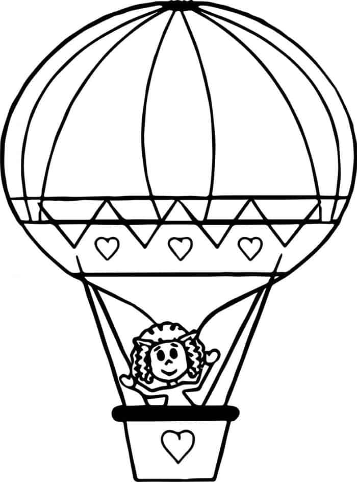 Kids Balloon Coloring Pages