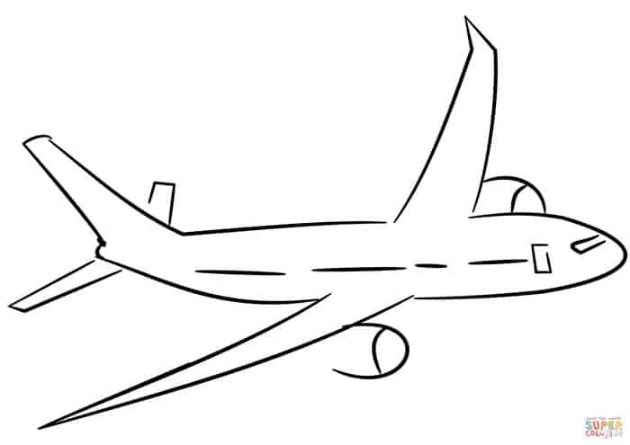 Kids Coloring Pages Airplane