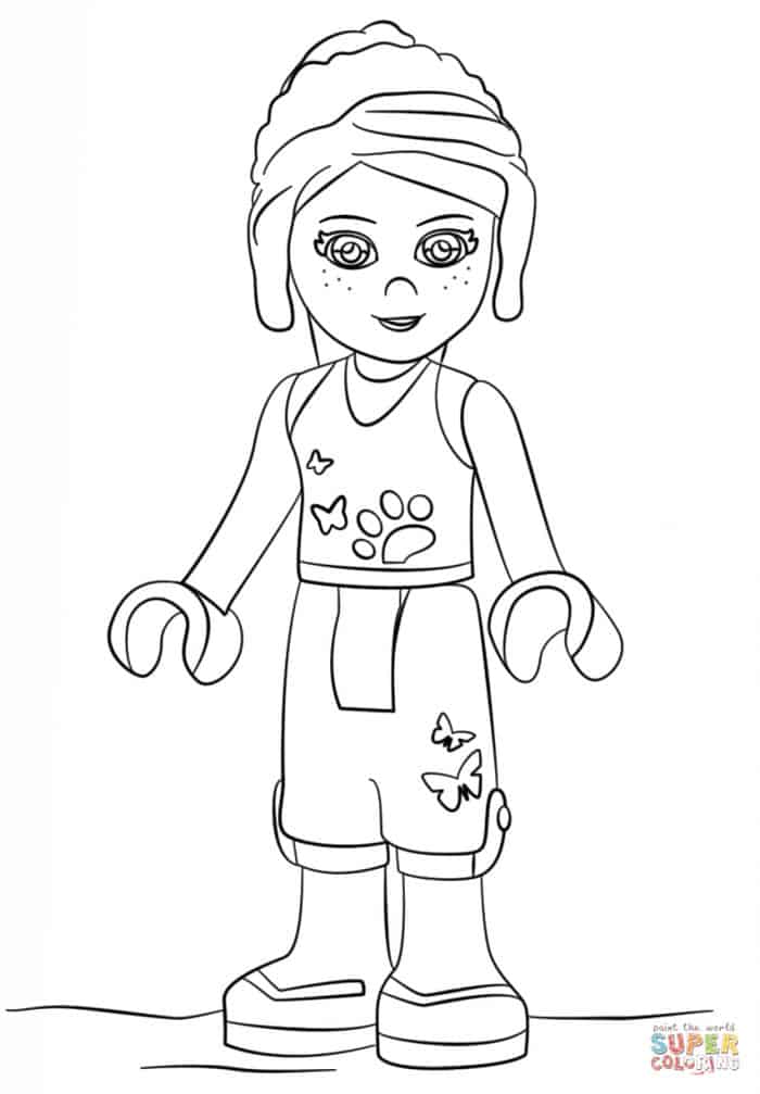 Lego Girl Coloring Pages