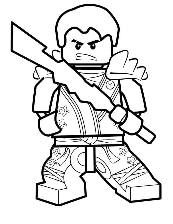 Lego Ninja Coloring Pages