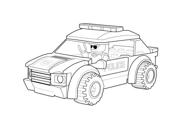 Lego Police Coloring Pages