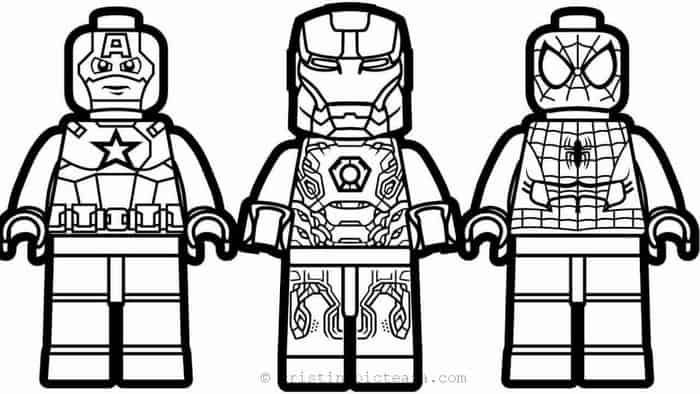 Lego Superhero Coloring Pages