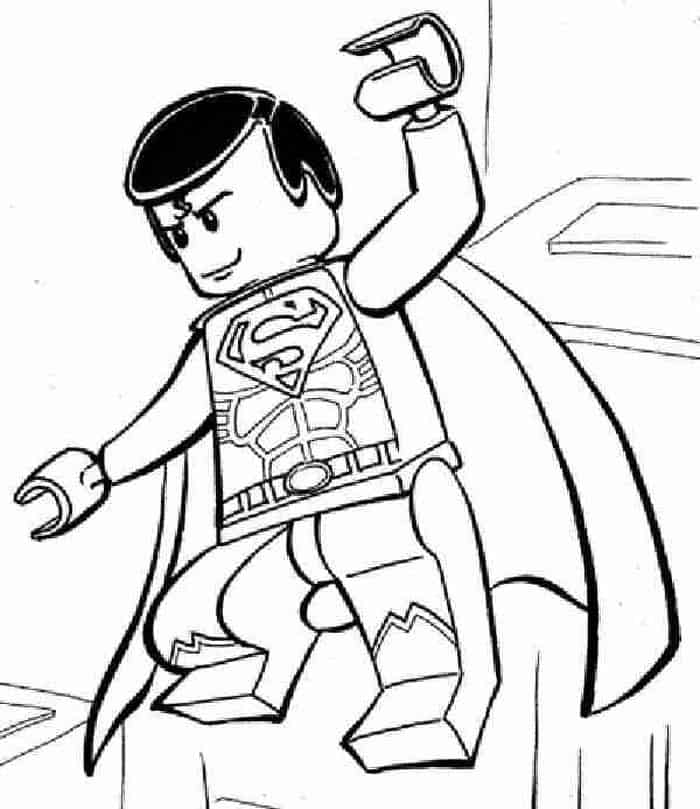 Lego Superman Coloring Pages 1