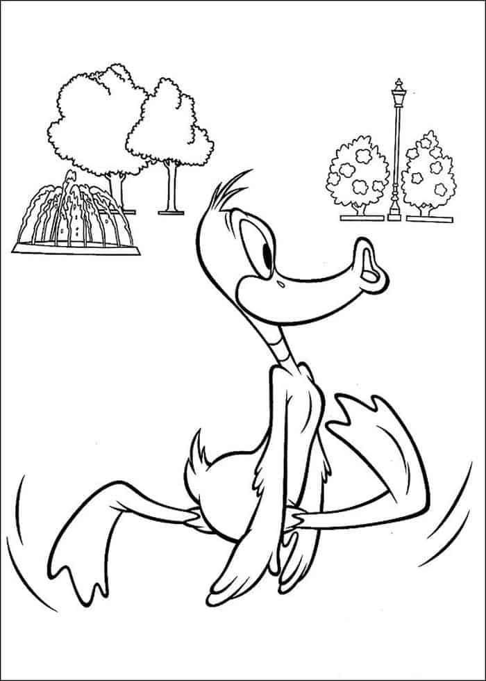 Looney Tunes Coloring Pages Daffy Duck 1