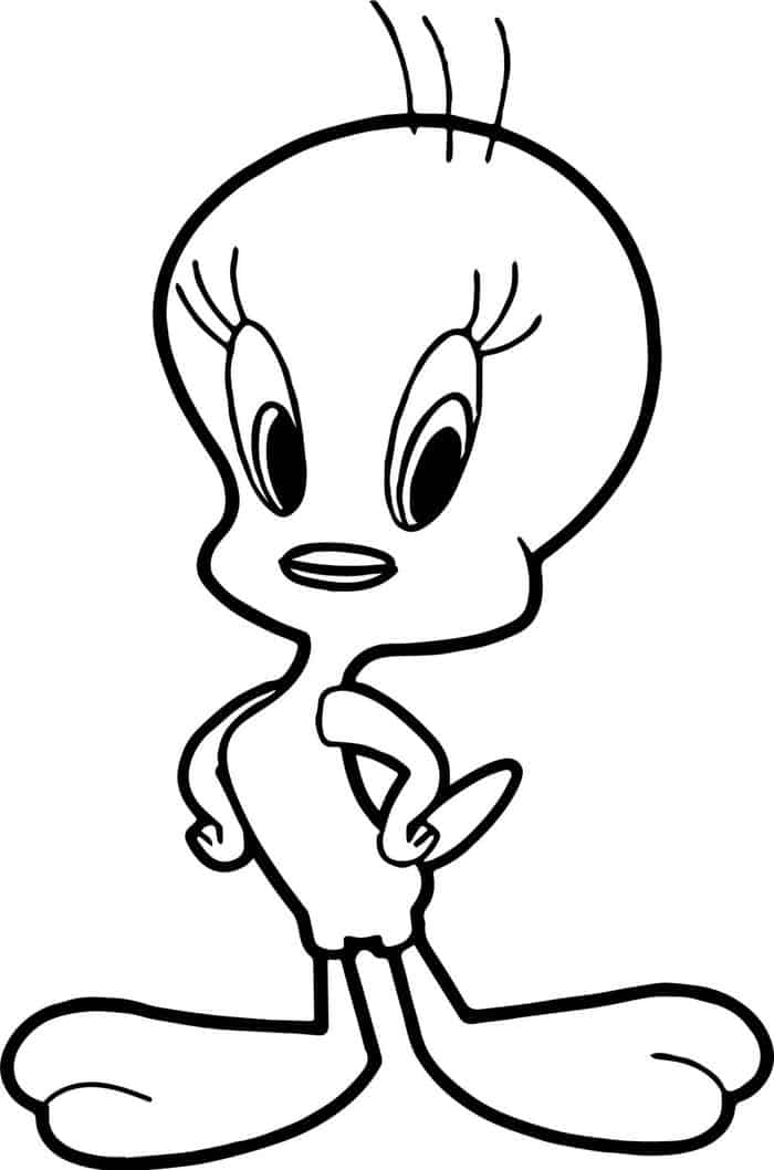 Looney Tunes Coloring Pages Tweety 1