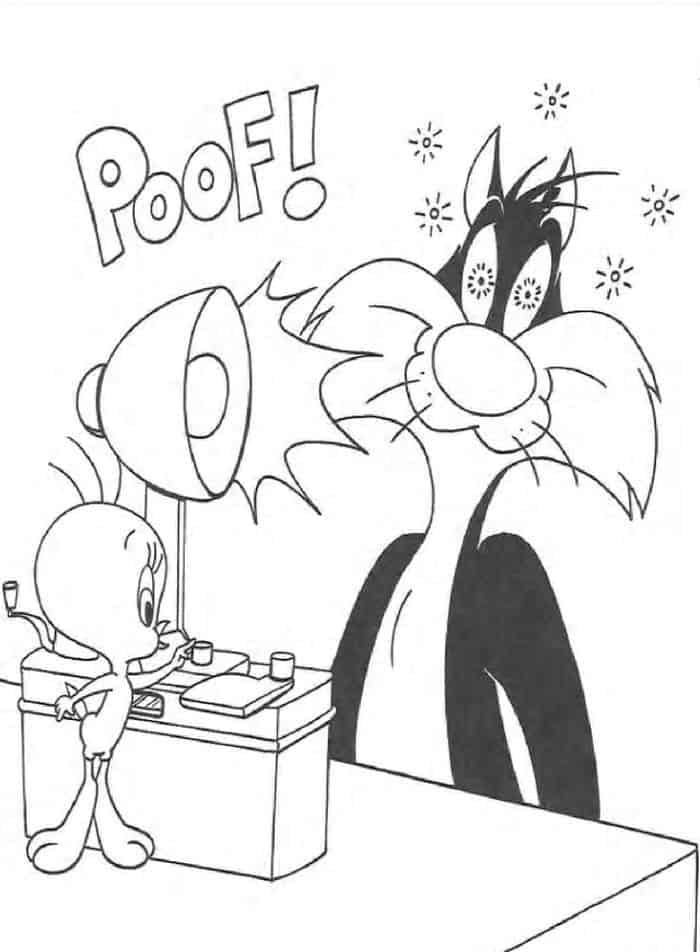 Looney Tunes Easy Coloring Pages 1