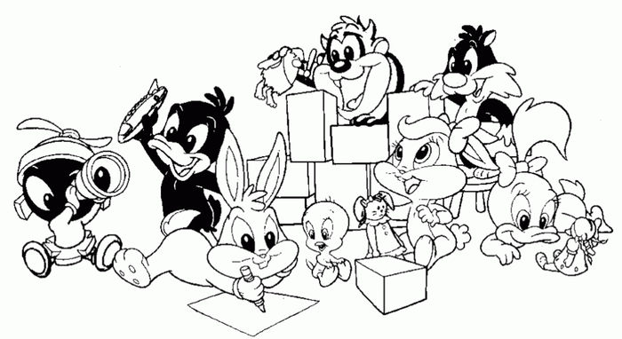 Looney Tunes Thanksgiving Coloring Pages 1