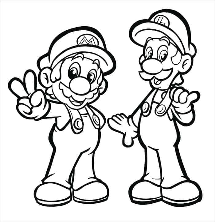 Mario And Sonic Coloring Pages