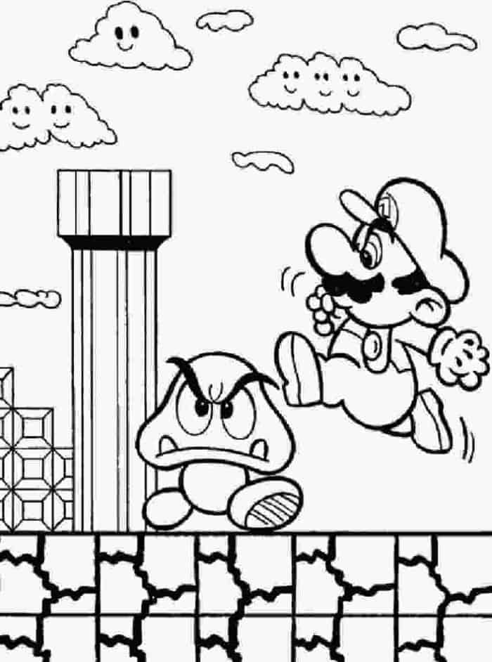 Mario Coloring Pages Free