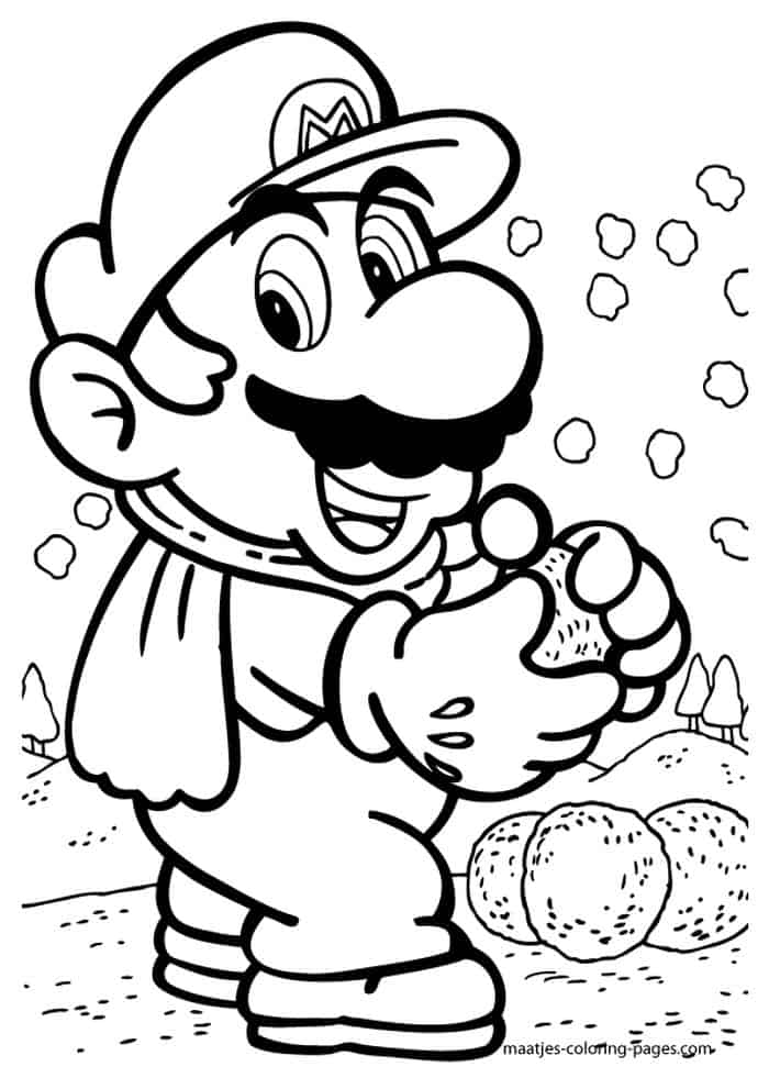 Mario Coloring Pages To Print