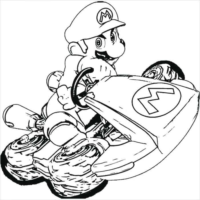 Mario Karts Coloring Pages