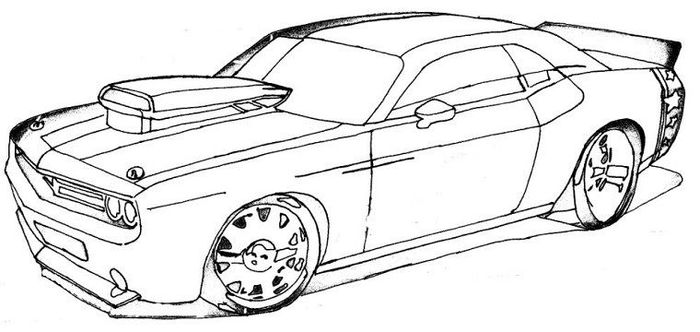Muscle Car Coloring Pages