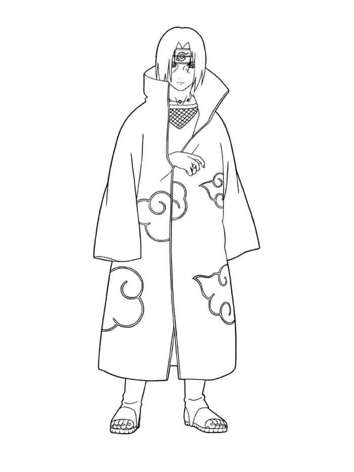 Naruto Coloring Pages To Print Itachi