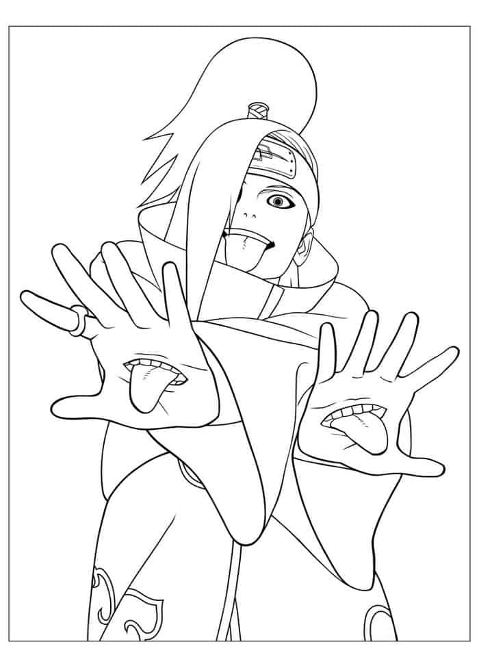 Naruto Coloring Pages To Print