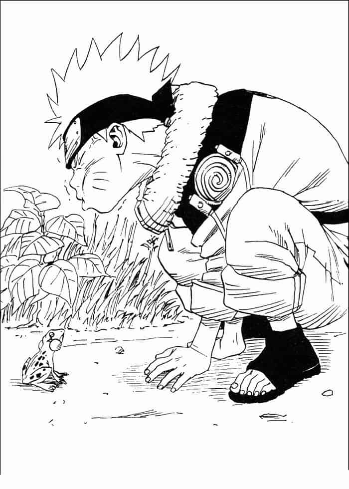 Naruto Frogs Coloring Pages