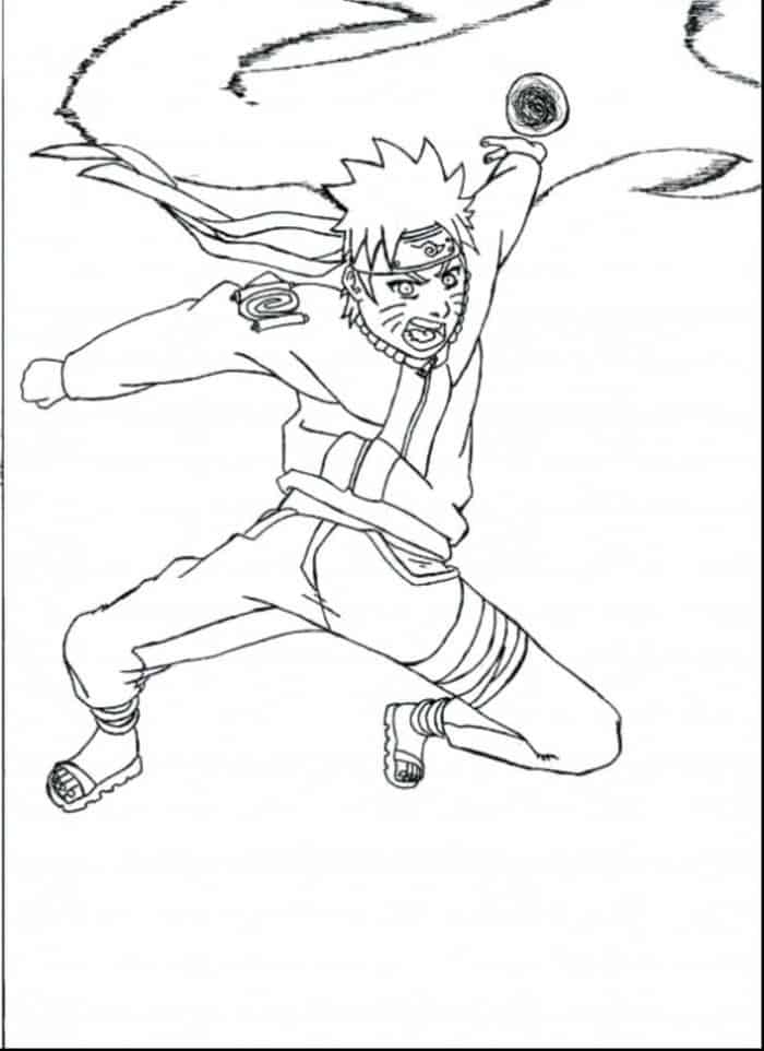 Naruto Shippuden Rasengan Coloring Pages