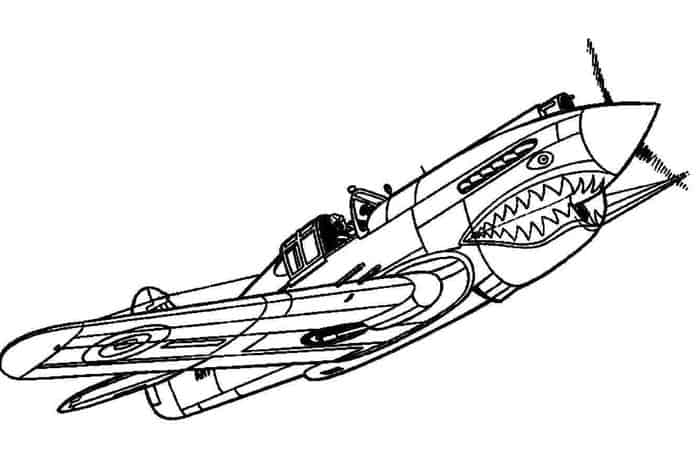 Norbal Airplane Coloring Pages