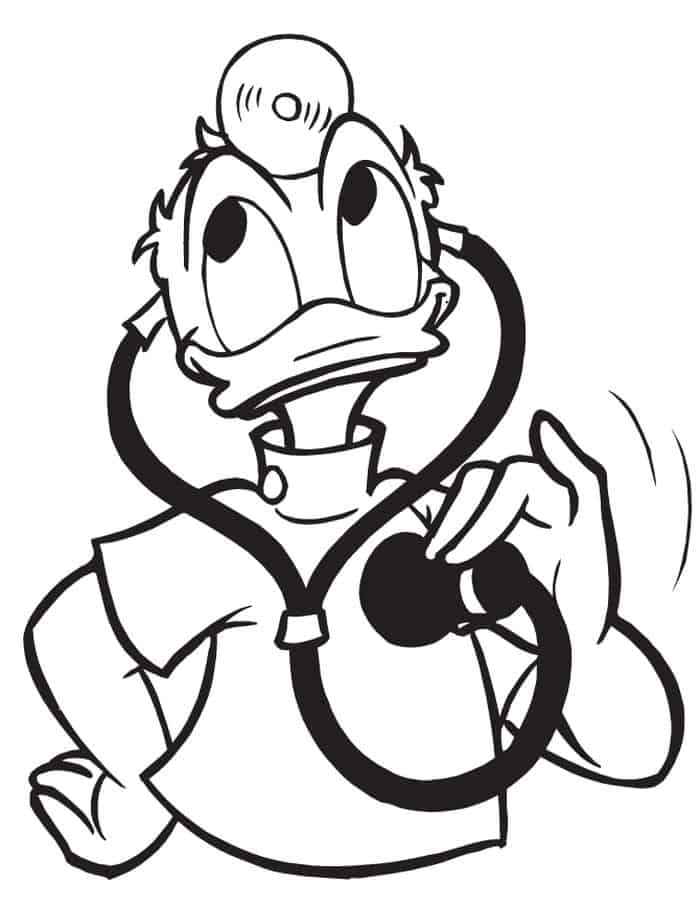 Online Coloring Pages To Of Donald Duck