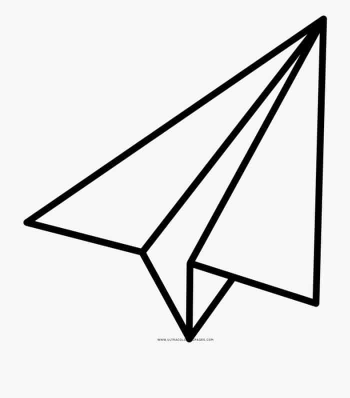 Paper Airplane Birthday Coloring Pages