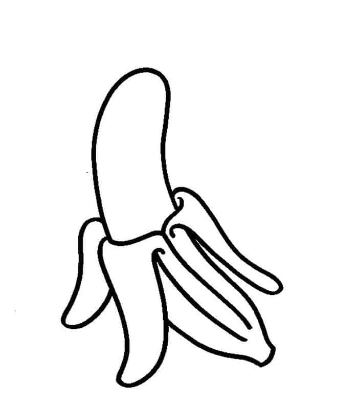 Peely Banana Skin Coloring Pages