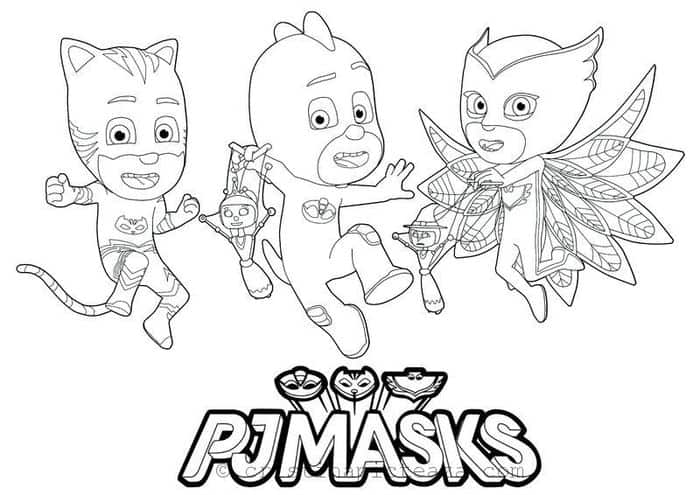 Pj Masks Characters Coloring Pages