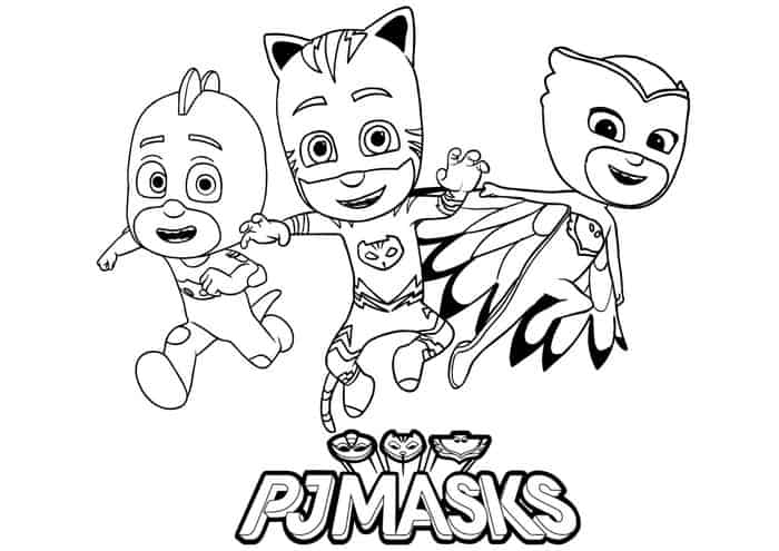 Pj Masks Christmas Coloring Pages