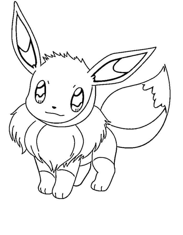 Pokemon Coloring Pages Eevee Evolutions