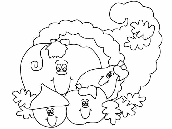 Preschool Fall Coloring Pages