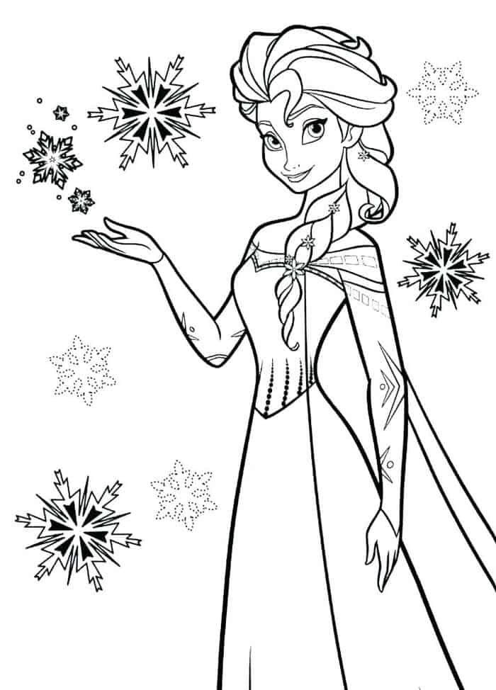 Princess Coloring Pages Frozen