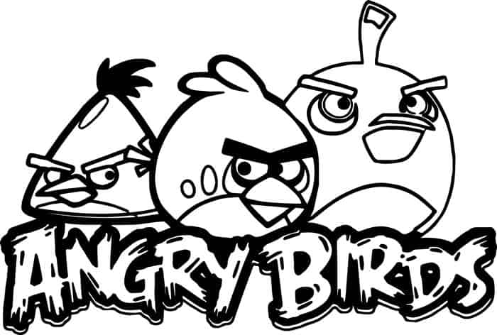 Printable Angry Bird Coloring Pages