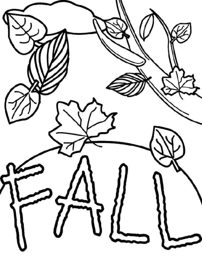 Printable Coloring Pages Fall