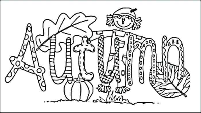 Printable Coloring Pages For Kids Fall