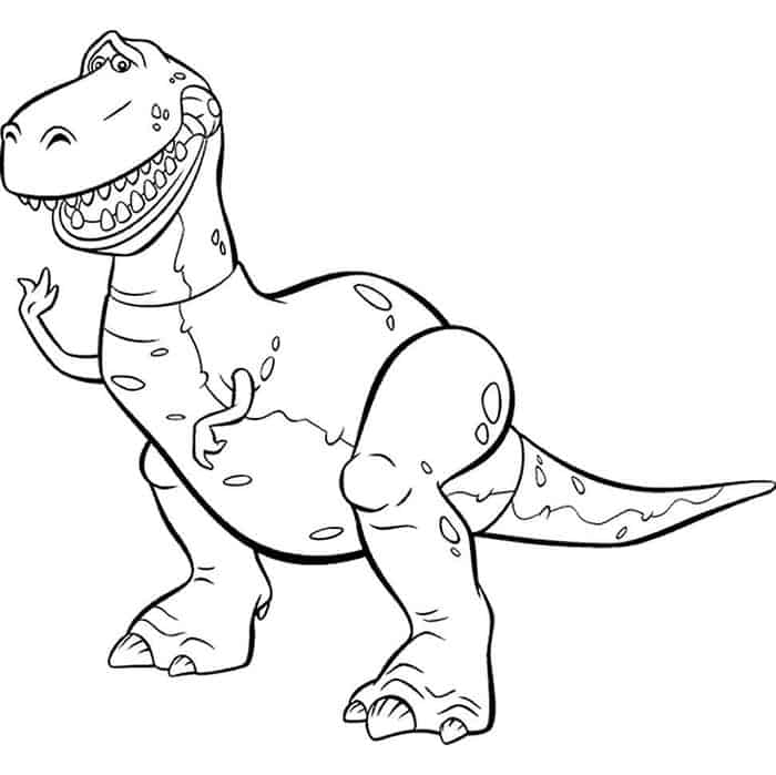 Rex From Toy Story Coloring Pages